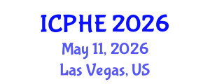 International Conference on Public Health and Environment (ICPHE) May 11, 2026 - Las Vegas, United States
