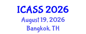 International Conference on Anthropological and Sociological Sciences (ICASS) August 19, 2026 - Bangkok, Thailand