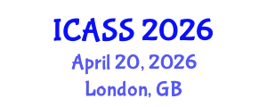 International Conference on Anthropological and Sociological Sciences (ICASS) April 20, 2026 - London, United Kingdom