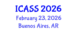 International Conference on Anthropological and Sociological Sciences (ICASS) February 23, 2026 - Buenos Aires, Argentina