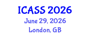 International Conference on Anthropological and Sociological Sciences (ICASS) June 29, 2026 - London, United Kingdom