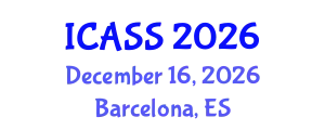 International Conference on Anthropological and Sociological Sciences (ICASS) December 16, 2026 - Barcelona, Spain