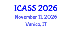International Conference on Anthropological and Sociological Sciences (ICASS) November 11, 2026 - Venice, Italy