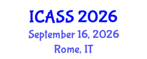 International Conference on Anthropological and Sociological Sciences (ICASS) September 16, 2026 - Rome, Italy