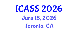 International Conference on Anthropological and Sociological Sciences (ICASS) June 15, 2026 - Toronto, Canada
