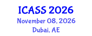 International Conference on Anthropological and Sociological Sciences (ICASS) November 08, 2026 - Dubai, United Arab Emirates