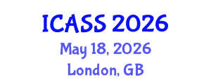 International Conference on Anthropological and Sociological Sciences (ICASS) May 18, 2026 - London, United Kingdom