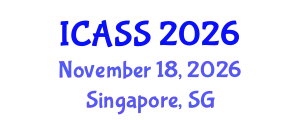 International Conference on Anthropological and Sociological Sciences (ICASS) November 18, 2026 - Singapore, Singapore