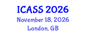 International Conference on Anthropological and Sociological Sciences (ICASS) November 18, 2026 - London, United Kingdom