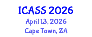 International Conference on Anthropological and Sociological Sciences (ICASS) April 13, 2026 - Cape Town, South Africa
