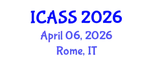 International Conference on Anthropological and Sociological Sciences (ICASS) April 06, 2026 - Rome, Italy
