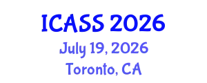 International Conference on Anthropological and Sociological Sciences (ICASS) July 19, 2026 - Toronto, Canada