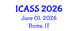 International Conference on Anthropological and Sociological Sciences (ICASS) June 01, 2026 - Rome, Italy