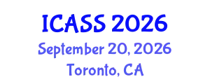 International Conference on Anthropological and Sociological Sciences (ICASS) September 20, 2026 - Toronto, Canada