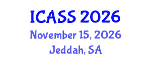 International Conference on Anthropological and Sociological Sciences (ICASS) November 15, 2026 - Jeddah, Saudi Arabia