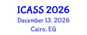 International Conference on Anthropological and Sociological Sciences (ICASS) December 13, 2026 - Cairo, Egypt
