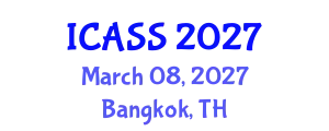 International Conference on Anthropological and Sociological Sciences (ICASS) March 08, 2027 - Bangkok, Thailand