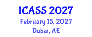 International Conference on Anthropological and Sociological Sciences (ICASS) February 15, 2027 - Dubai, United Arab Emirates