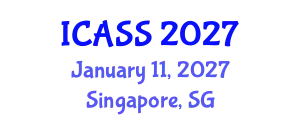 International Conference on Anthropological and Sociological Sciences (ICASS) January 11, 2027 - Singapore, Singapore