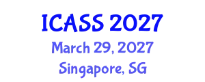 International Conference on Anthropological and Sociological Sciences (ICASS) March 29, 2027 - Singapore, Singapore