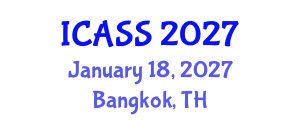 International Conference on Anthropological and Sociological Sciences (ICASS) January 18, 2027 - Bangkok, Thailand