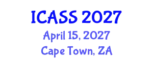 International Conference on Anthropological and Sociological Sciences (ICASS) April 15, 2027 - Cape Town, South Africa