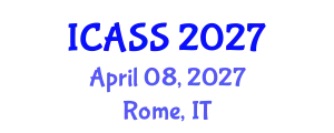 International Conference on Anthropological and Sociological Sciences (ICASS) April 08, 2027 - Rome, Italy