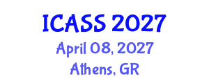 International Conference on Anthropological and Sociological Sciences (ICASS) April 08, 2027 - Athens, Greece