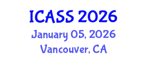 International Conference on Anthropological and Sociological Sciences (ICASS) January 05, 2026 - Vancouver, Canada