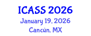 International Conference on Anthropological and Sociological Sciences (ICASS) January 19, 2026 - Cancún, Mexico