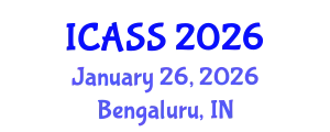 International Conference on Anthropological and Sociological Sciences (ICASS) January 26, 2026 - Bengaluru, India
