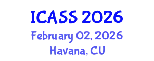 International Conference on Anthropological and Sociological Sciences (ICASS) February 02, 2026 - Havana, Cuba