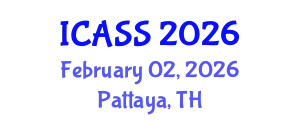 International Conference on Anthropological and Sociological Sciences (ICASS) February 02, 2026 - Pattaya, Thailand