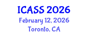International Conference on Anthropological and Sociological Sciences (ICASS) February 12, 2026 - Toronto, Canada