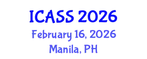 International Conference on Anthropological and Sociological Sciences (ICASS) February 16, 2026 - Manila, Philippines
