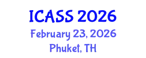 International Conference on Anthropological and Sociological Sciences (ICASS) February 23, 2026 - Phuket, Thailand