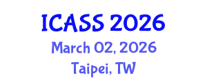 International Conference on Anthropological and Sociological Sciences (ICASS) March 02, 2026 - Taipei, Taiwan