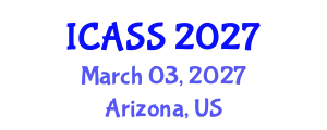 International Conference on Anthropological and Sociological Sciences (ICASS) March 03, 2027 - Arizona, United States