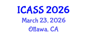 International Conference on Anthropological and Sociological Sciences (ICASS) March 23, 2026 - Ottawa, Canada