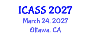 International Conference on Anthropological and Sociological Sciences (ICASS) March 24, 2027 - Ottawa, Canada