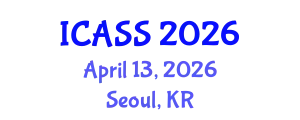 International Conference on Anthropological and Sociological Sciences (ICASS) April 13, 2026 - Seoul, Republic of Korea