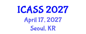 International Conference on Anthropological and Sociological Sciences (ICASS) April 17, 2027 - Seoul, Republic of Korea