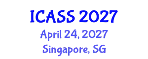 International Conference on Anthropological and Sociological Sciences (ICASS) April 24, 2027 - Singapore, Singapore