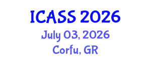 International Conference on Anthropological and Sociological Sciences (ICASS) July 03, 2026 - Corfu, Greece