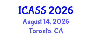 International Conference on Anthropological and Sociological Sciences (ICASS) August 14, 2026 - Toronto, Canada