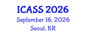 International Conference on Anthropological and Sociological Sciences (ICASS) September 16, 2026 - Seoul, Republic of Korea