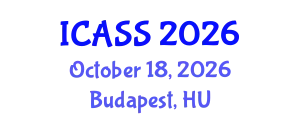 International Conference on Anthropological and Sociological Sciences (ICASS) October 18, 2026 - Budapest, Hungary