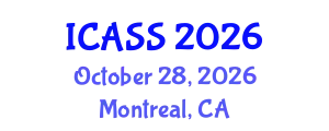 International Conference on Anthropological and Sociological Sciences (ICASS) October 28, 2026 - Montreal, Canada