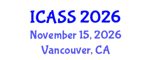 International Conference on Anthropological and Sociological Sciences (ICASS) November 15, 2026 - Vancouver, Canada