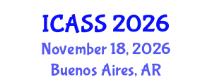 International Conference on Anthropological and Sociological Sciences (ICASS) November 18, 2026 - Buenos Aires, Argentina